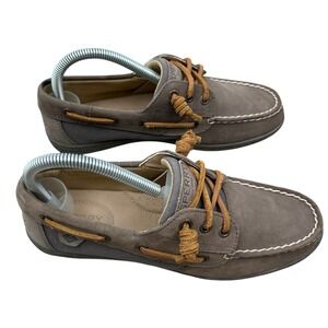 Sperry‎ Top Sider Boat Shoes Leather Brown Loafers Slip On Women's Size US 7.5 M